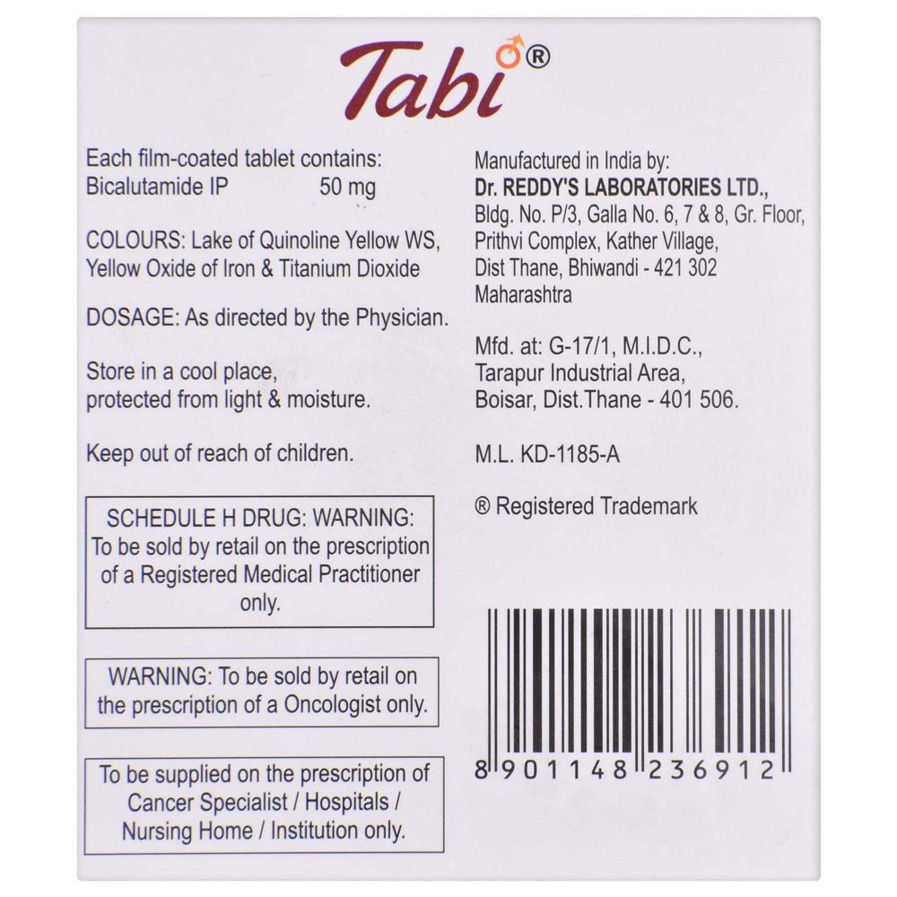 Tabi 50mg Tablet - Origin: India