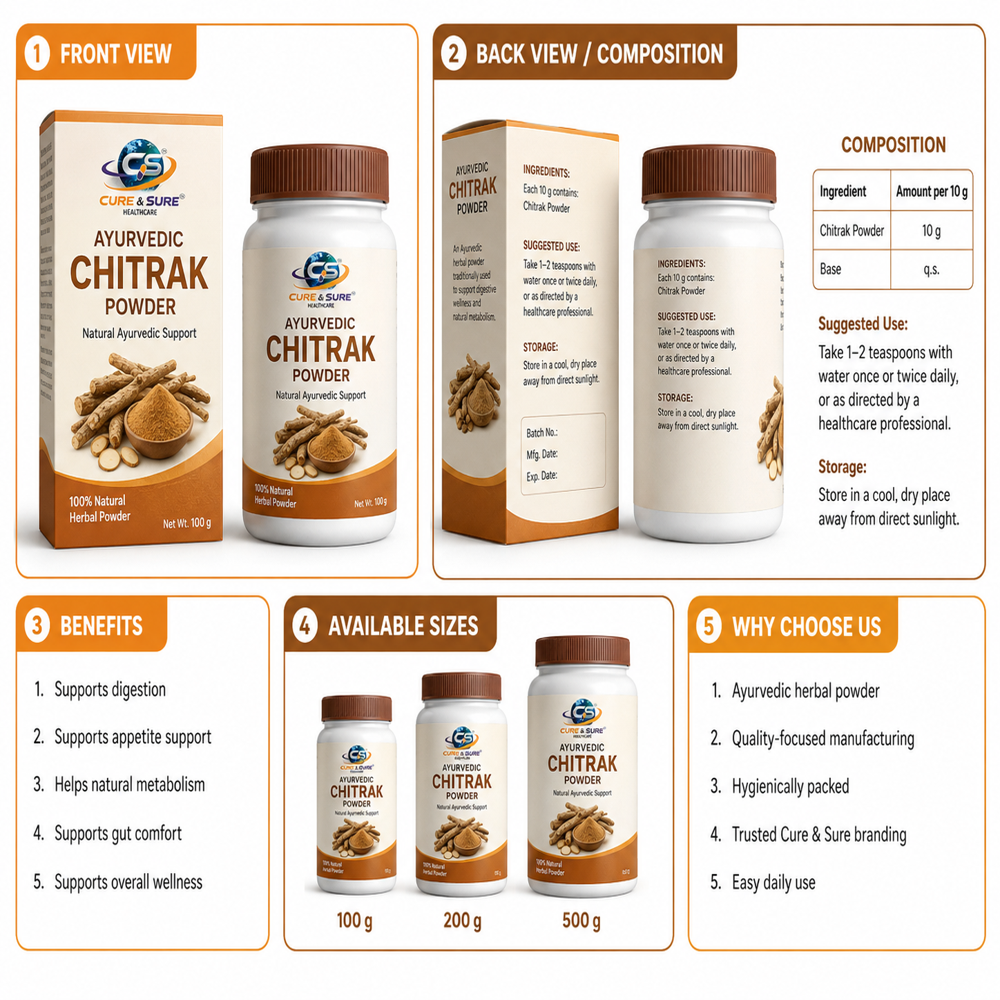 Ayurvedic Chitrak Powder Third Party Manufacturing