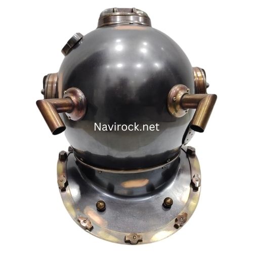 Antique Black Finish Diver Helmet  US Navy Mark V Style Solid Brass Deep Sea Diving Helmet Maritime Nautical Collectible Home & Office Decor