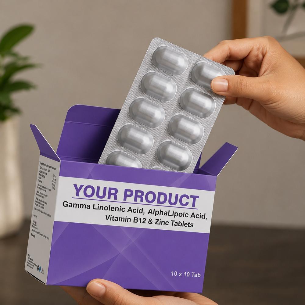 Gamma Linolenic Acid , Alpha Lipoic Acid, Vitamin B12 & Zinc Tablets