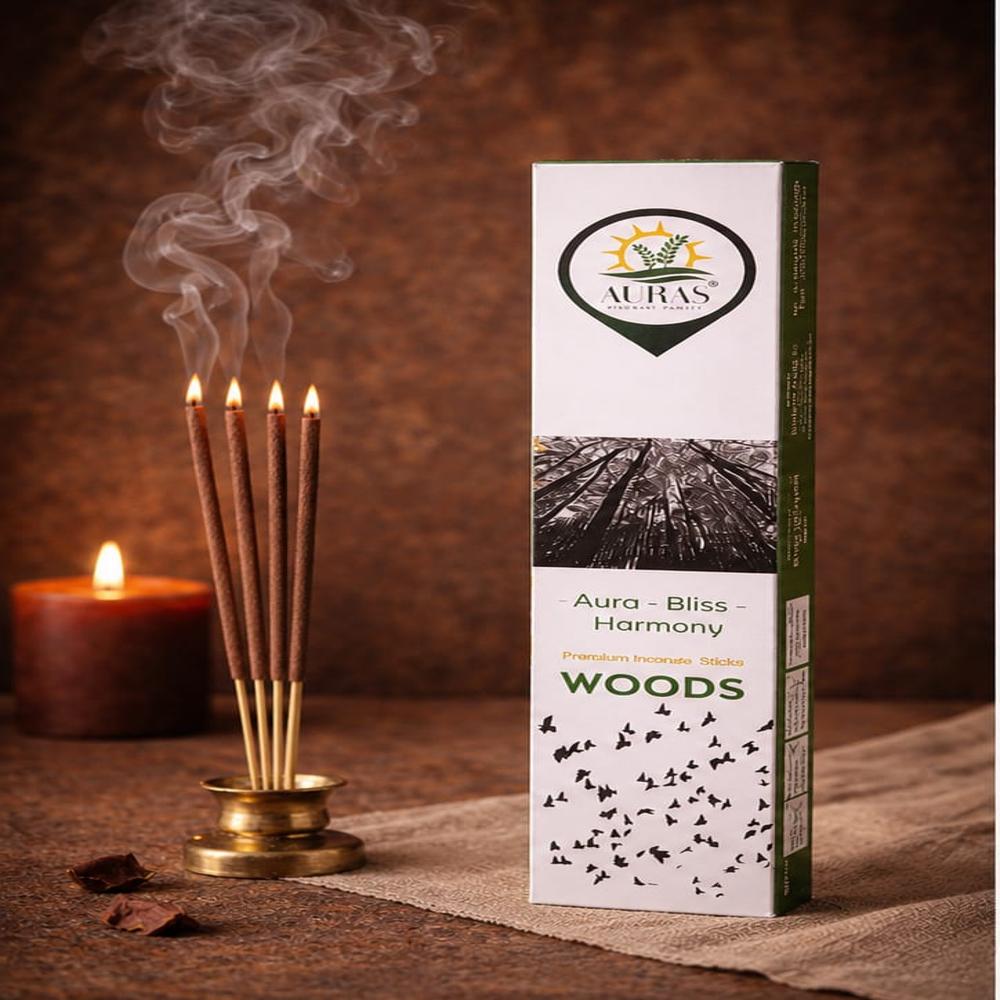 AURAS Woods Premium Agarwood Agarbatti
