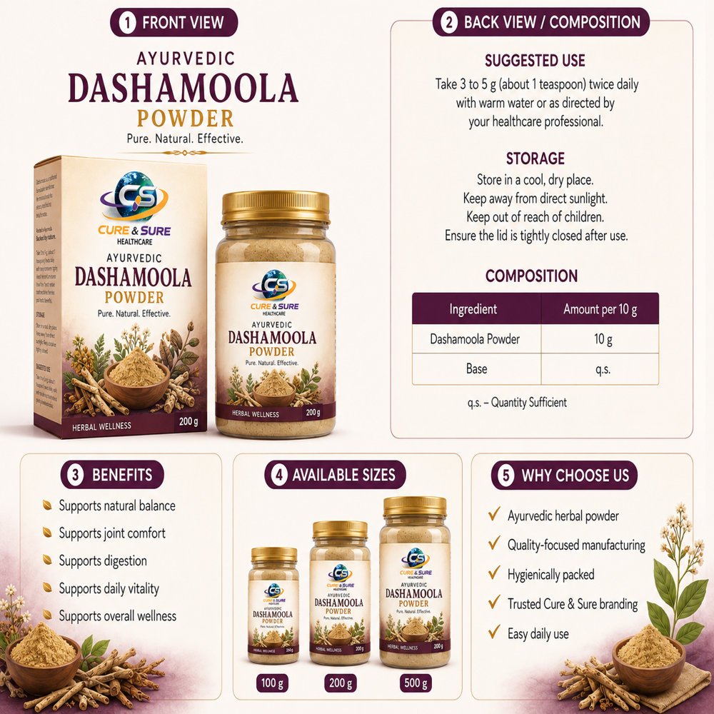 Ayurvedic Dashamoola Powder Third Party Manufacturing