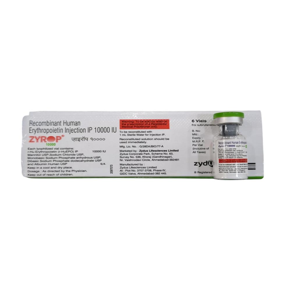 Zyrop 10000 Iu Injection