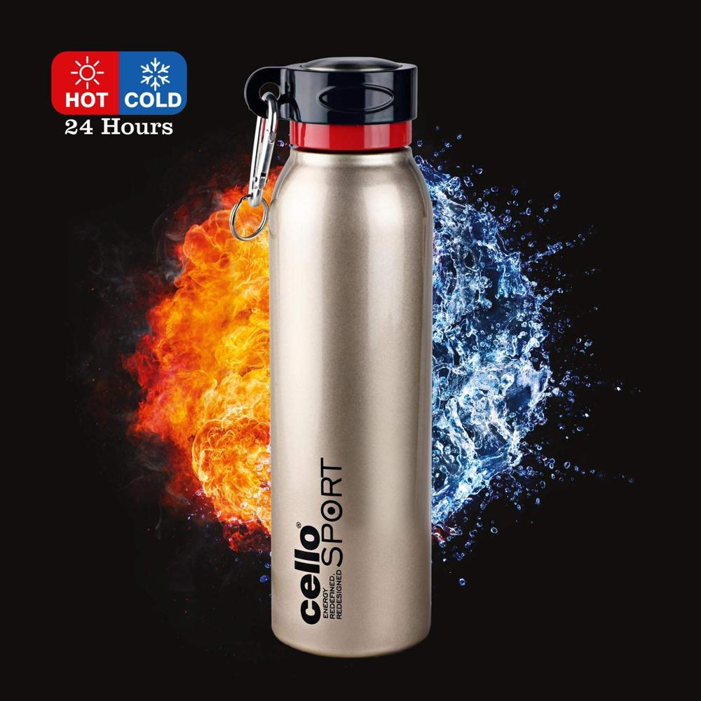 Cello Beatle Stainless Steel Sports Bottle 850ml, Blue