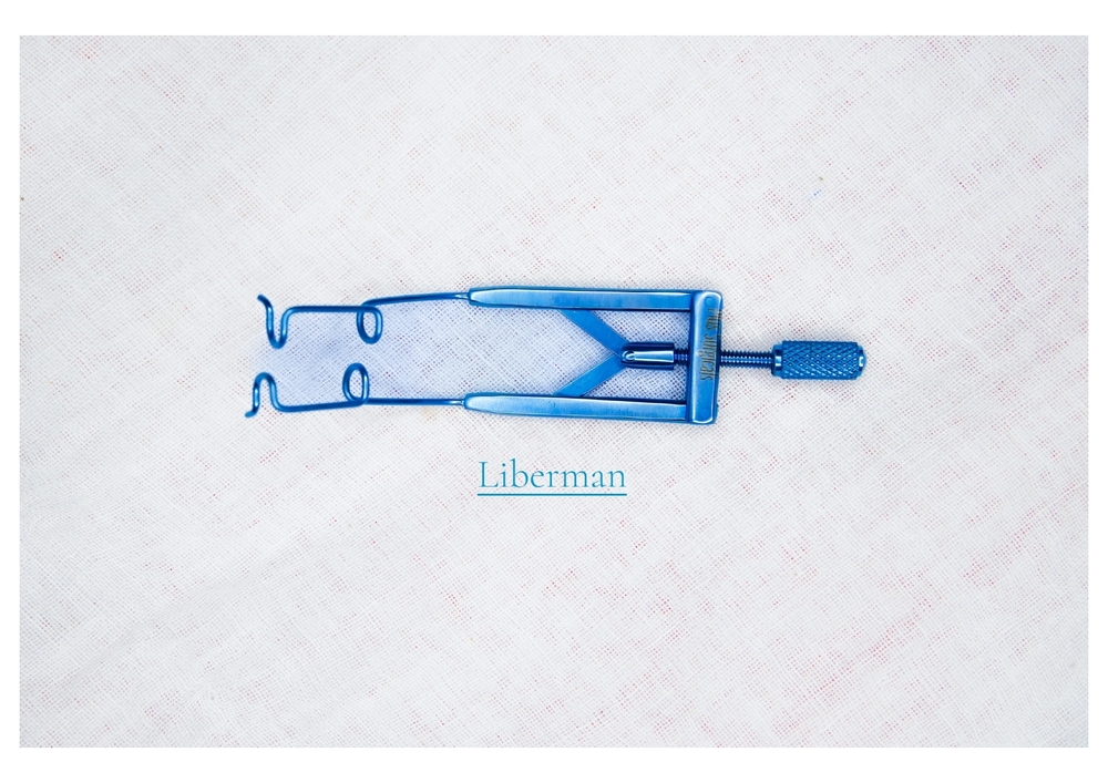Blue Titanium Lieberman Eye Speculum