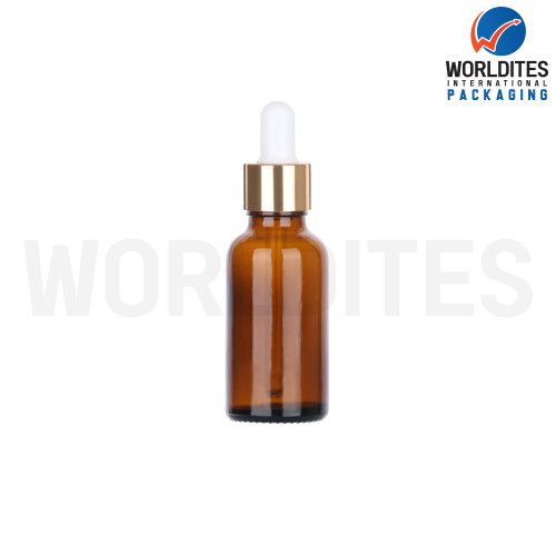 30ML Amber Glass Dropper Bottle With 18mm Sleeve And Tube