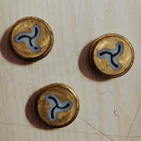 Round Brass Insert - Diameter: Customizable (typically 5mm - 30mm)