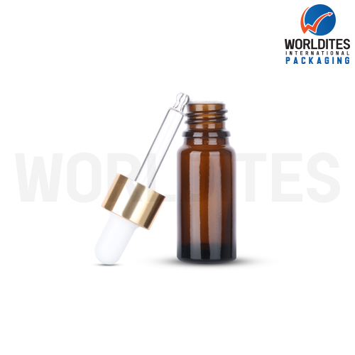 15ML Amber Glass Dropper Bottle With 18mm Sleeve And Tube