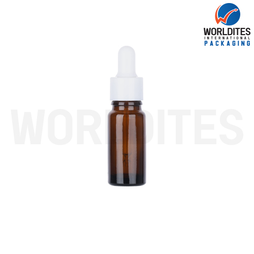 15ML Amber Glass Dropper Bottle With 18mm Sleeve And Tube