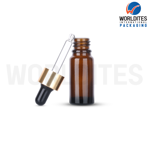 15ML Amber Glass Dropper Bottle With 18mm Sleeve And Tube