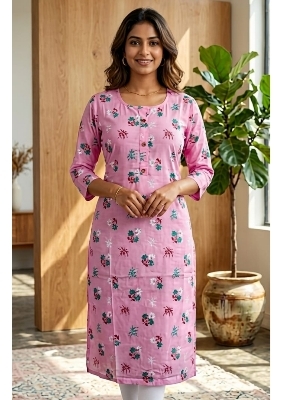 Rayon Single Kurta with Pocket Multiple Prints Available