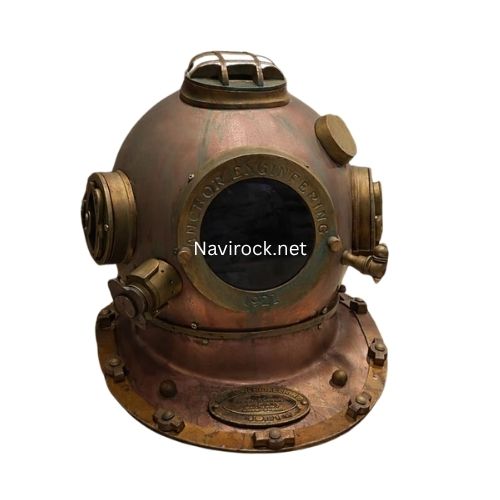 Handcrafted Marine Diver Helmet  Antique Copper Finish Mark V Style Helmet 1921 Replica for Home & Office Decor