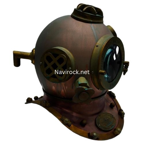 Handcrafted Marine Diver Helmet  Antique Copper Finish Mark V Style Helmet 1921 Replica for Home & Office Decor