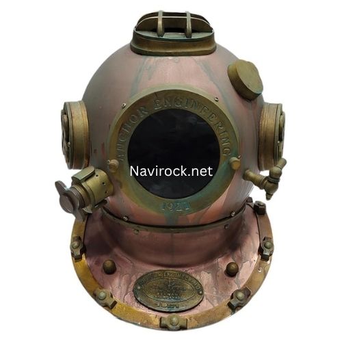 Handcrafted Marine Diver Helmet  Antique Copper Finish Mark V Style Helmet 1921 Replica for Home & Office Decor