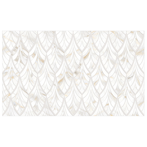 Fressia White Decor Wall Tile