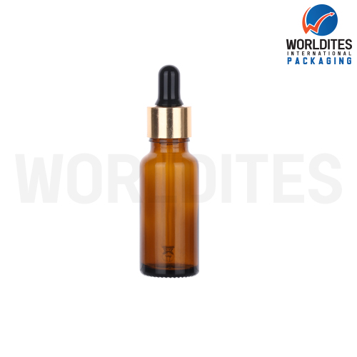 20ML Amber Glass Dropper Bottle With 18mm Sleeve And Tube