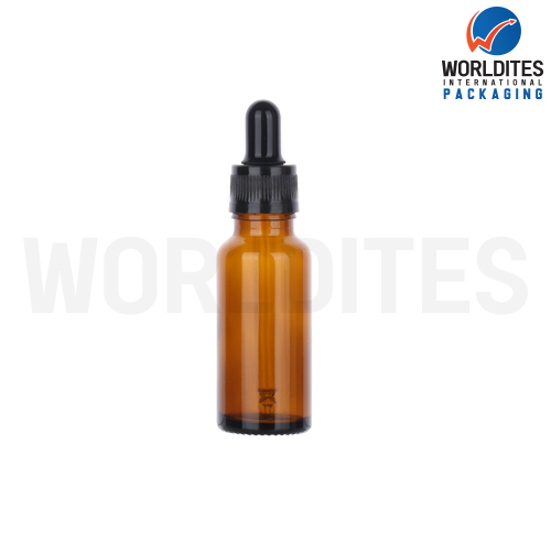 20Amber Glass Dropper Bottle With 18mm Sleeve And Tube