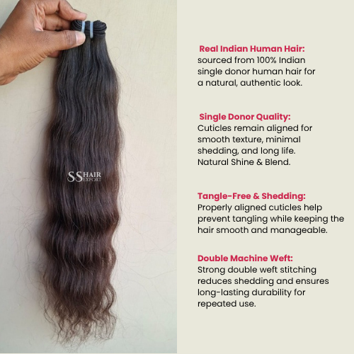 Hair on Weft Human Hair Weaves Sew In Extensions Bundles