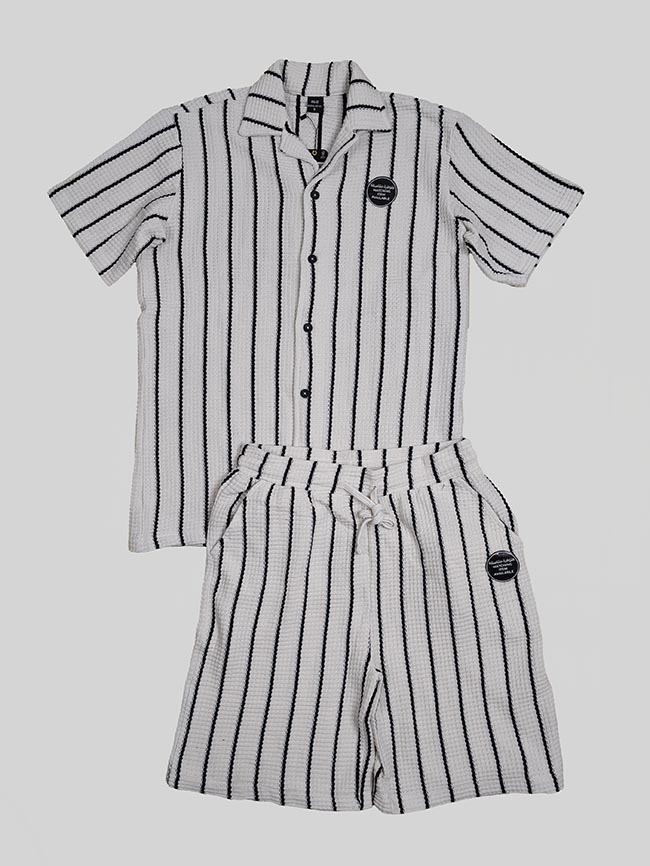 M11671 | R&B Mens Striped Co-Ord Sets