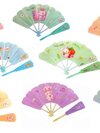 Plastic Hand Fan - Color: Multicolor