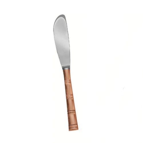 Dessert / Ap Knife-La Coppera Bamboo Handle Dessert / All-Purpose Knife - Color: Coper Silver