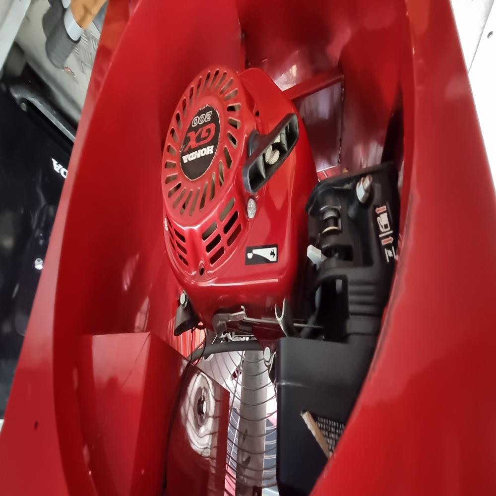 Electric Smoke Ejector Ventilation Fan - Color: Red