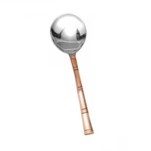 SERVING SPOON XL-La Coppera Bamboo Pure Copper Handle Table / Serving Spoon