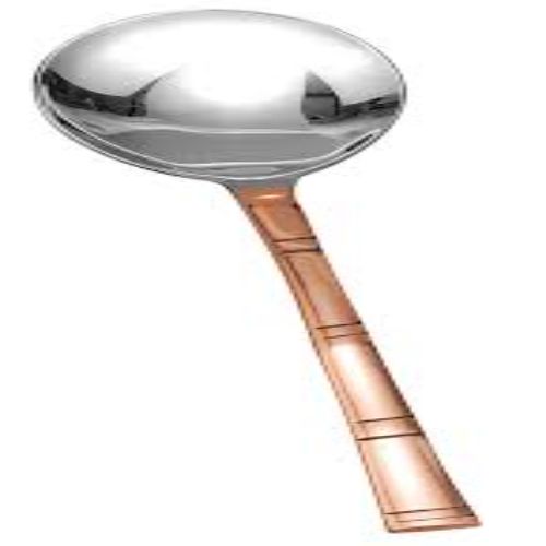 SERVING SPOON XL-La Coppera Bamboo Pure Copper Handle Table / Serving Spoon