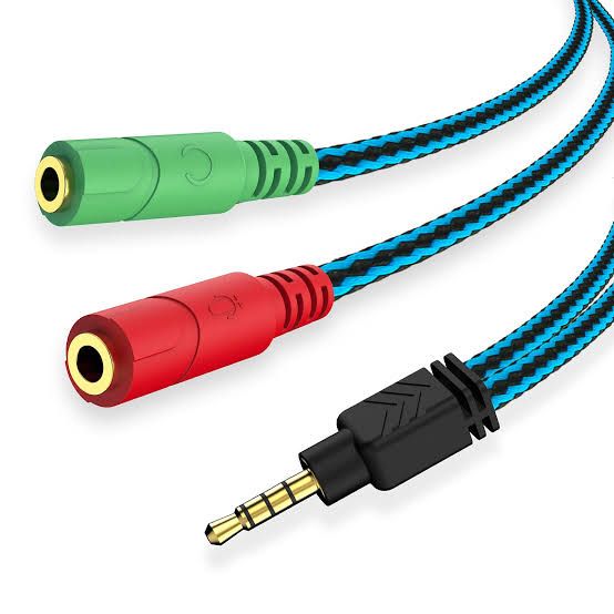 Earphone Mic Male To 4 Pole Female Splitter