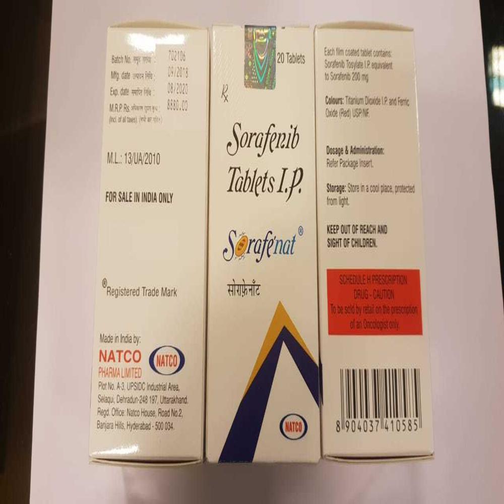 120 Tablets Sorafenat Tablet