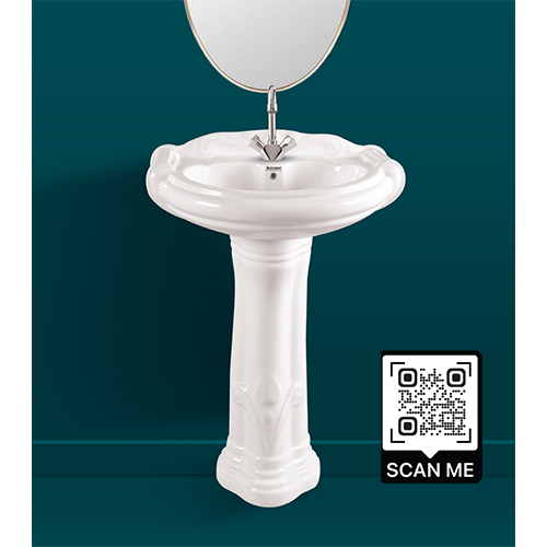 Pedestal Wash Basin Mini Sterling Set