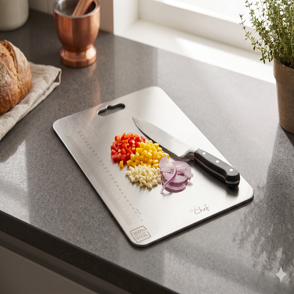 Ss Chopping Board - Color: Black