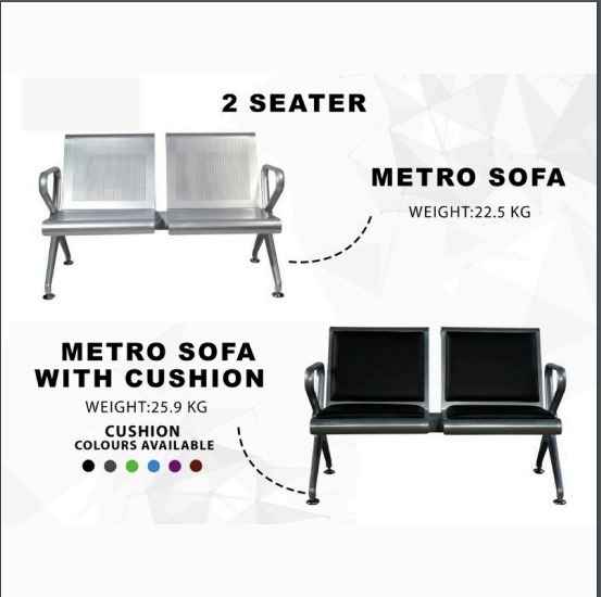 2 Seater Waiting Bench without Cushion