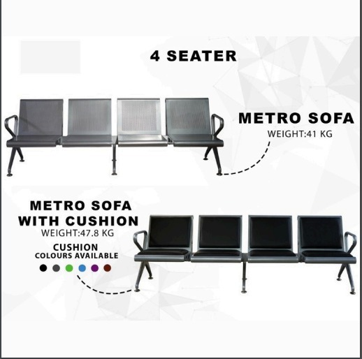 4 Seater Waiting Bench without Cushion