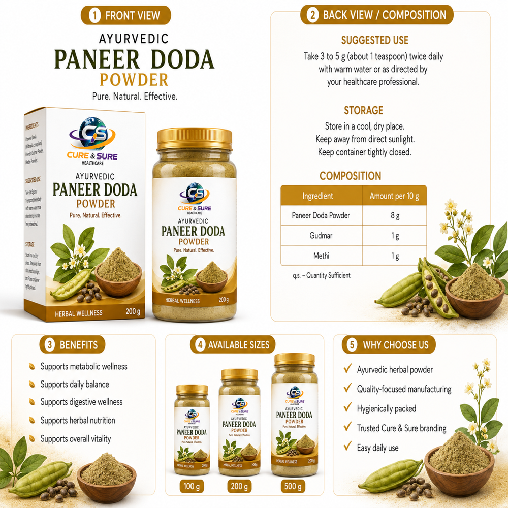 Ayurvedic Paneer Doda Powder Third Party Manufacturing