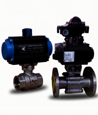 Pneumatic Ball Valves - Stainless Steel Ss304/ss316, Dn15-dn200, Pn16-pn40, Ptfe/rptfe/graphite Sealing, Flanged/threaded/welded Connections, Double/single Acting Actuators, Iso 5211 Mount