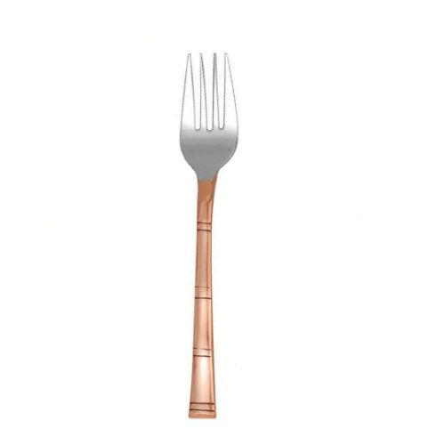 DESSERT / AP FORK-La Coppera Bamboo Pure Copper Handle All-Purpose / Dinner Fork