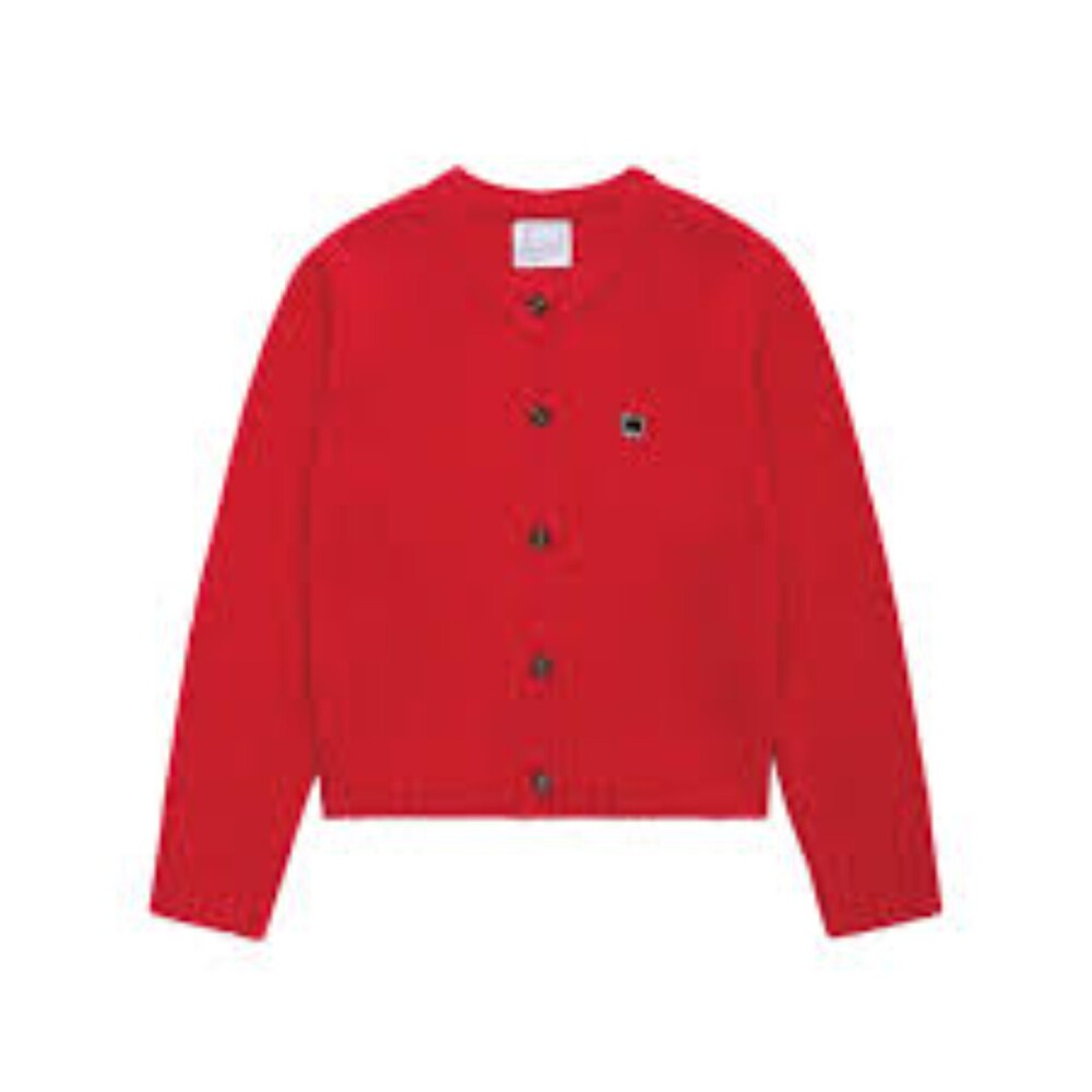 Ladies Red Woolen Cardigan