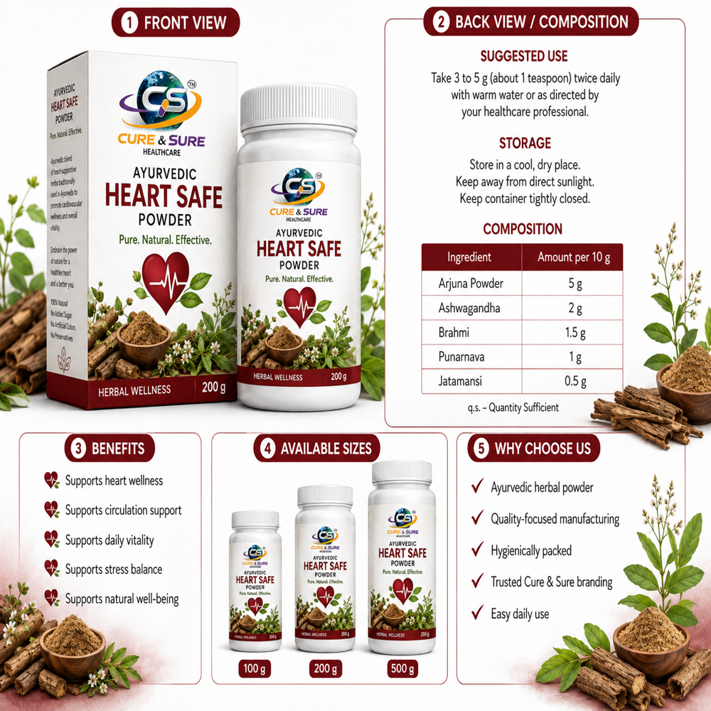 Ayurvedic Heart Safe Powder Third Party Manufacturing