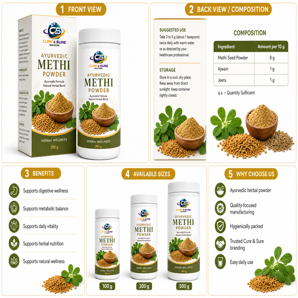 Ayurvedic Methi Powder Third Party Manufacturing