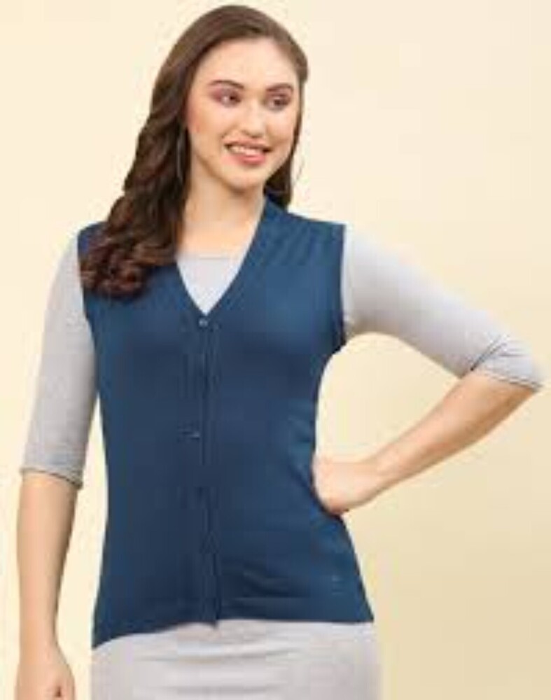 Ladies Sleeveless Woolen Sweater