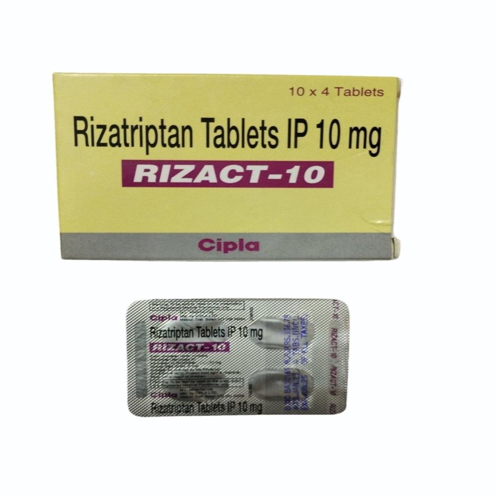 Rizatriptan 10 Mg - Brand Name: As Per Requirement