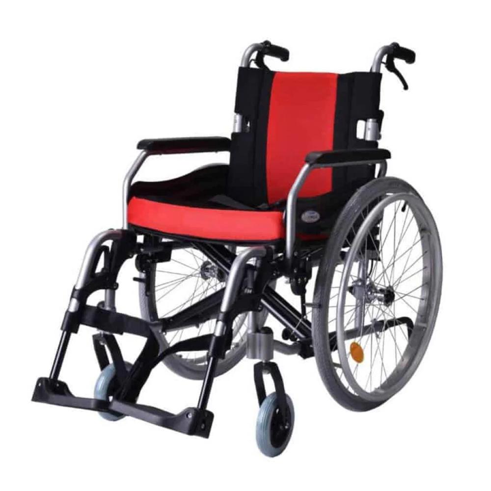 SUPERIO ALUMINUM WHEELCHAIR WITH FIX WHEELS AND PLASTIC RIM
