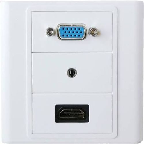 HDMI VGA LAN Audio Wall Plate