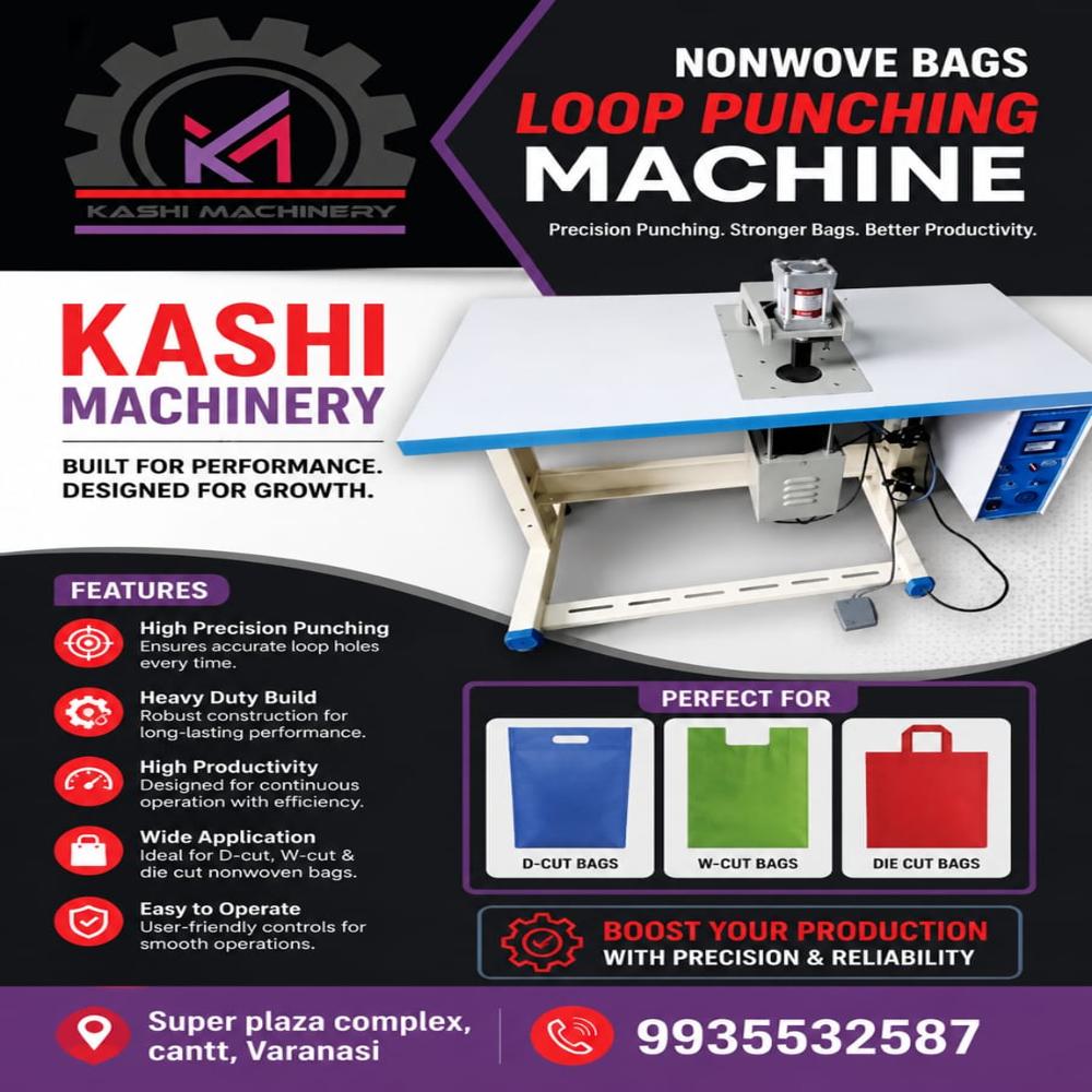 Non Woven Bag Loop Punching Machine