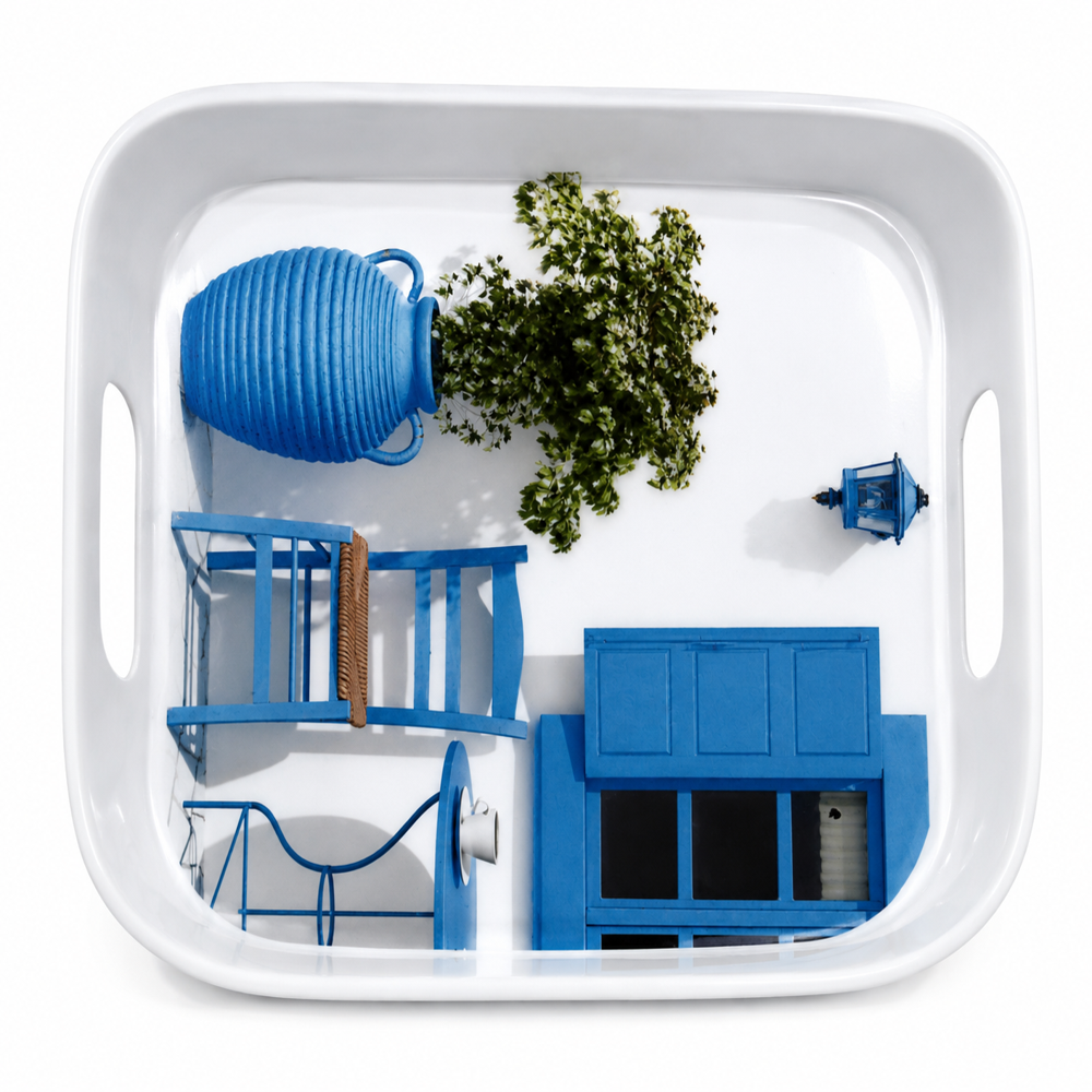 Melamine Handle Tray (Lite) - 1 No