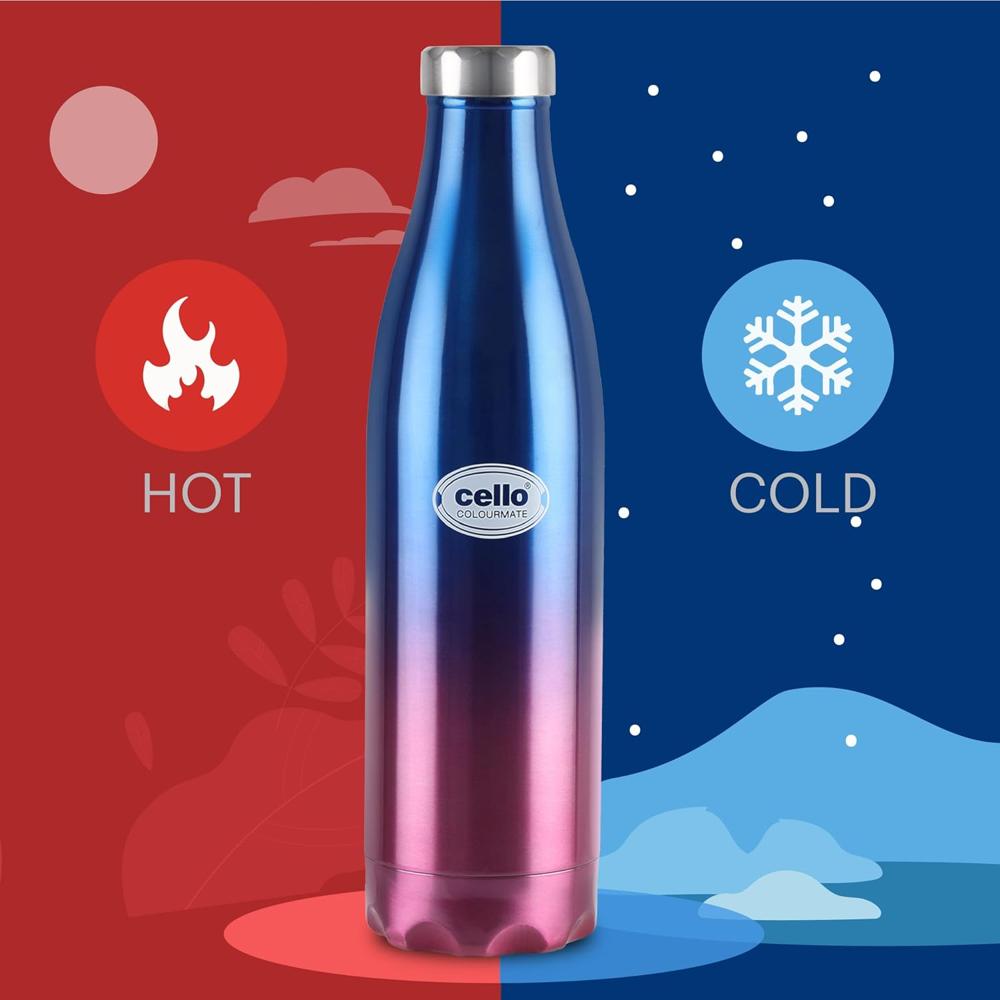 500 Ml Cello Colourmate Flask - Coating Type: Na