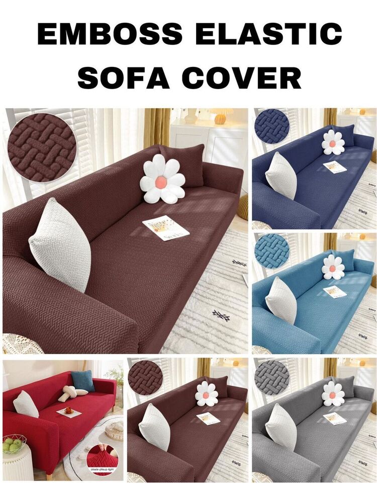 Emboss Elastic Sofa Cover