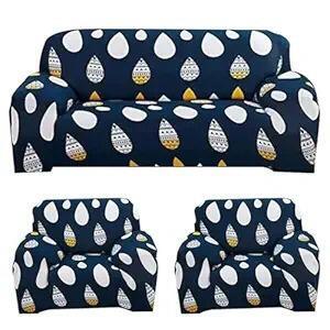 Print Plain Velvet 5 Seater Sofa Cover