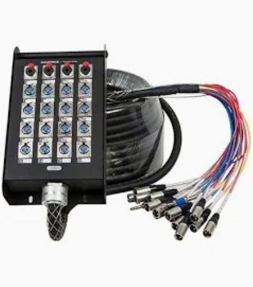 Stage Box With Connectors And Snake Cable